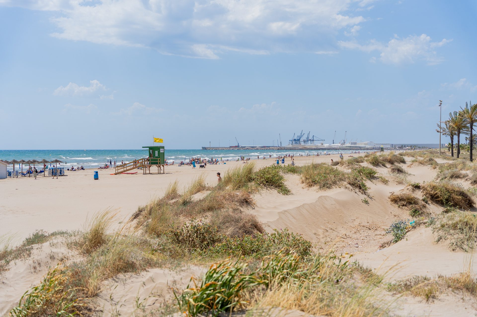 Playa del Pinar con dunas